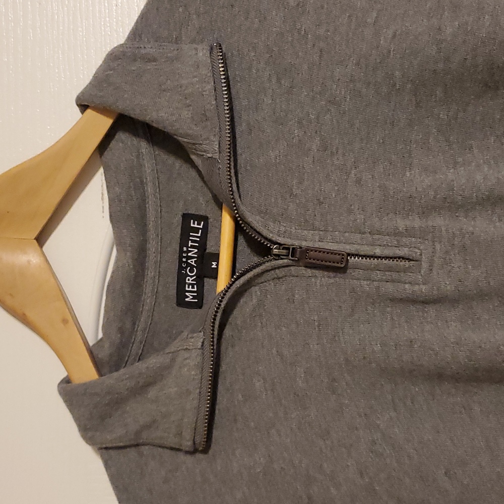 J Crew Grey Quarter Zip